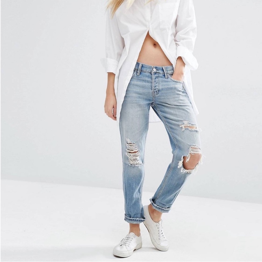Abercrombie & Fitch Vintage Stretch Straight Jeans